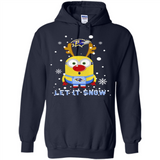 Minion Baltimore Ravens Ugly Christmas Sweater Let it Snow - Hoodie