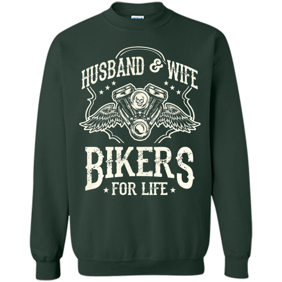 Husband & Wife Biker For Life Couple