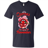 Queens Are Born In November T-Shirt Sexy Lips