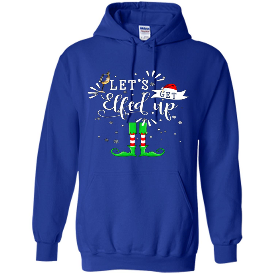 Let's Get Elfed Up Funny Drinking Wine Christmas Elf PINGPONG
