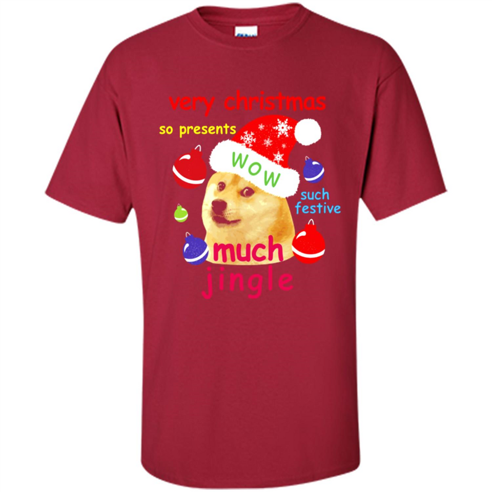 Christmas Doge Meme Shirts Funny Santa Shiba Inu Dog - Shirt