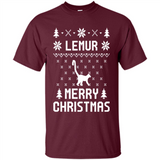 Vintage Tee For Women Men Graphic Shirts Lemur Ugly Christmas Sweater - Shirt