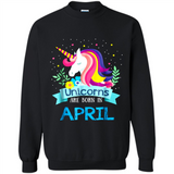 Unicorns are born in April Birthday Rainbow Gift Custom Ultra Cotton