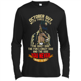 October Guy With Three Sides Quiet Fun Crazy - Canvas Long Sleeve T-Shirt