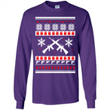 Rifle I Want Rifle Guns For Christmas ugly - Long Sleeve T-Shirt