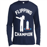 Water Bottle Flipping Tshirt Dabbing Flipping Champion - Canvas Long Sleeve T-Shirt