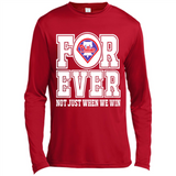 Philadelphia Phillies Forever For ever not just when we win - Canvas Long Sleeve T-Shirt