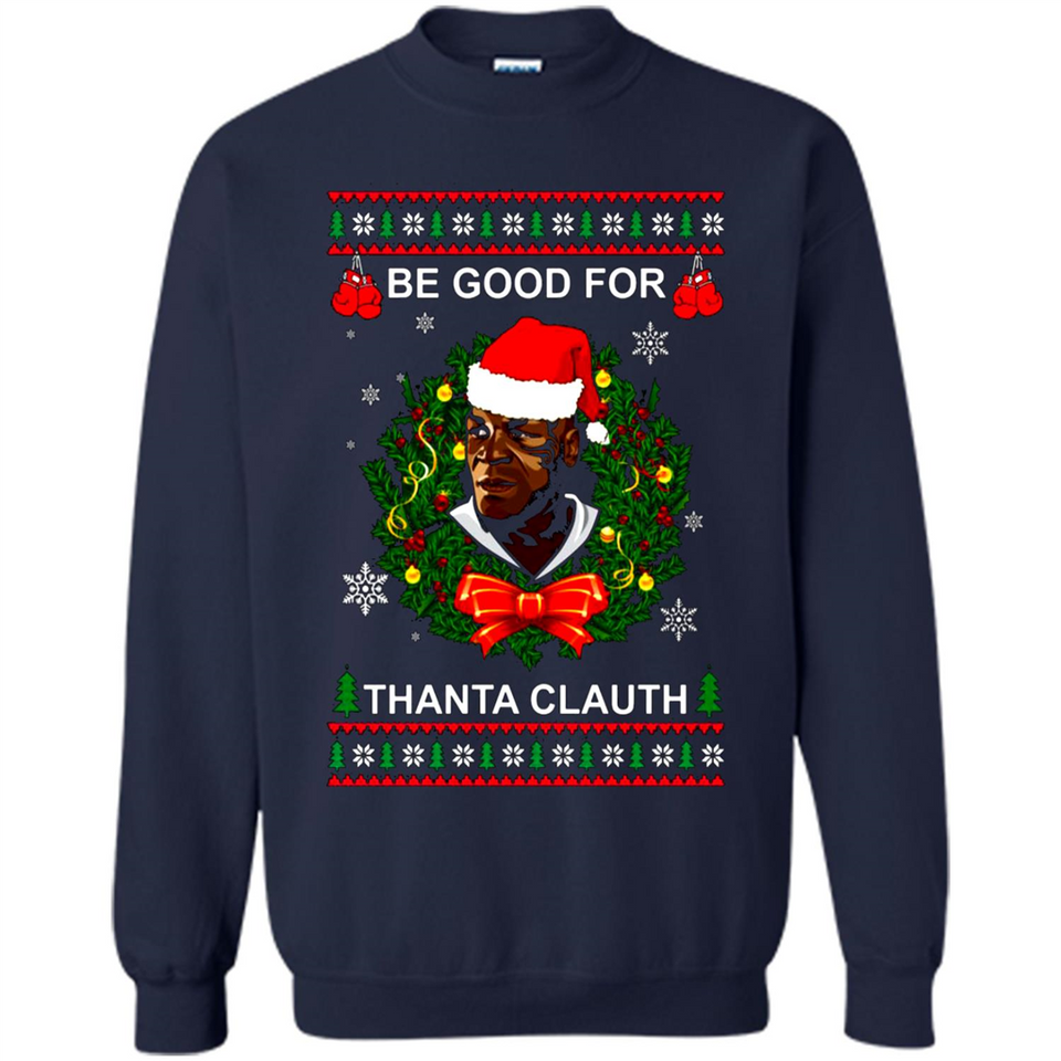 Mike Tyson Thanta Clauth Santa Claus Christmas sweater PINGPONG
