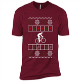 Christmas Ugly Sweater Best Cycling Ugly Christmas Sweater - Premium Short Sleeve T-Shirt