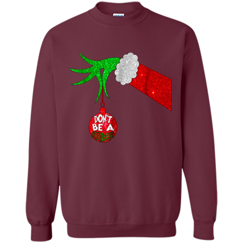 GRINCH HAND HOLDING CHRISTMAS ORNAMENT - DON'T BE A GRINCH PINGPONG