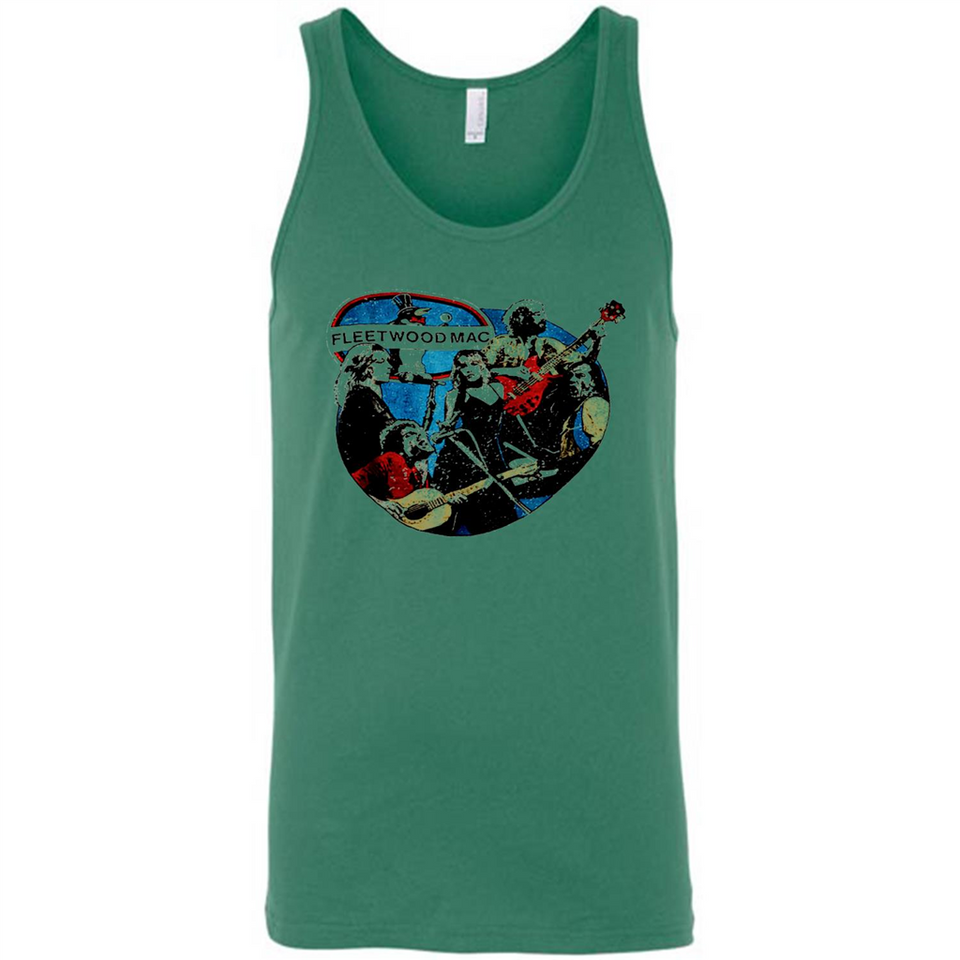 Dancing Funny Guitar Vintage Metal Rock Band Shirt PINGPONG - Canvas Unisex Tank