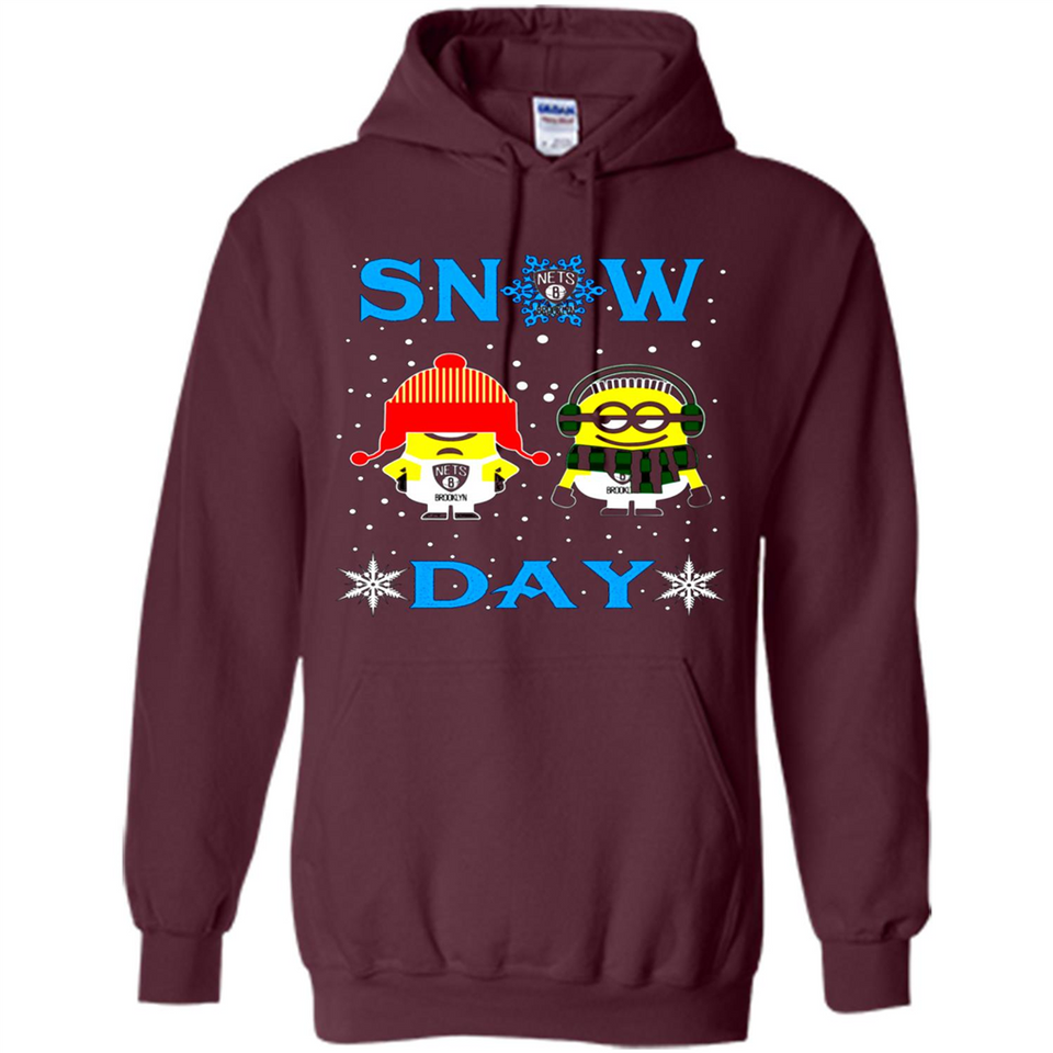 Snow Day Shirt For Brooklyn Nets Vs Minion Fans pingpong