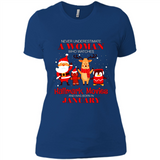Never Underestimate A January Woman Watches Hallmark Movies Sweatshirt PINGPONG