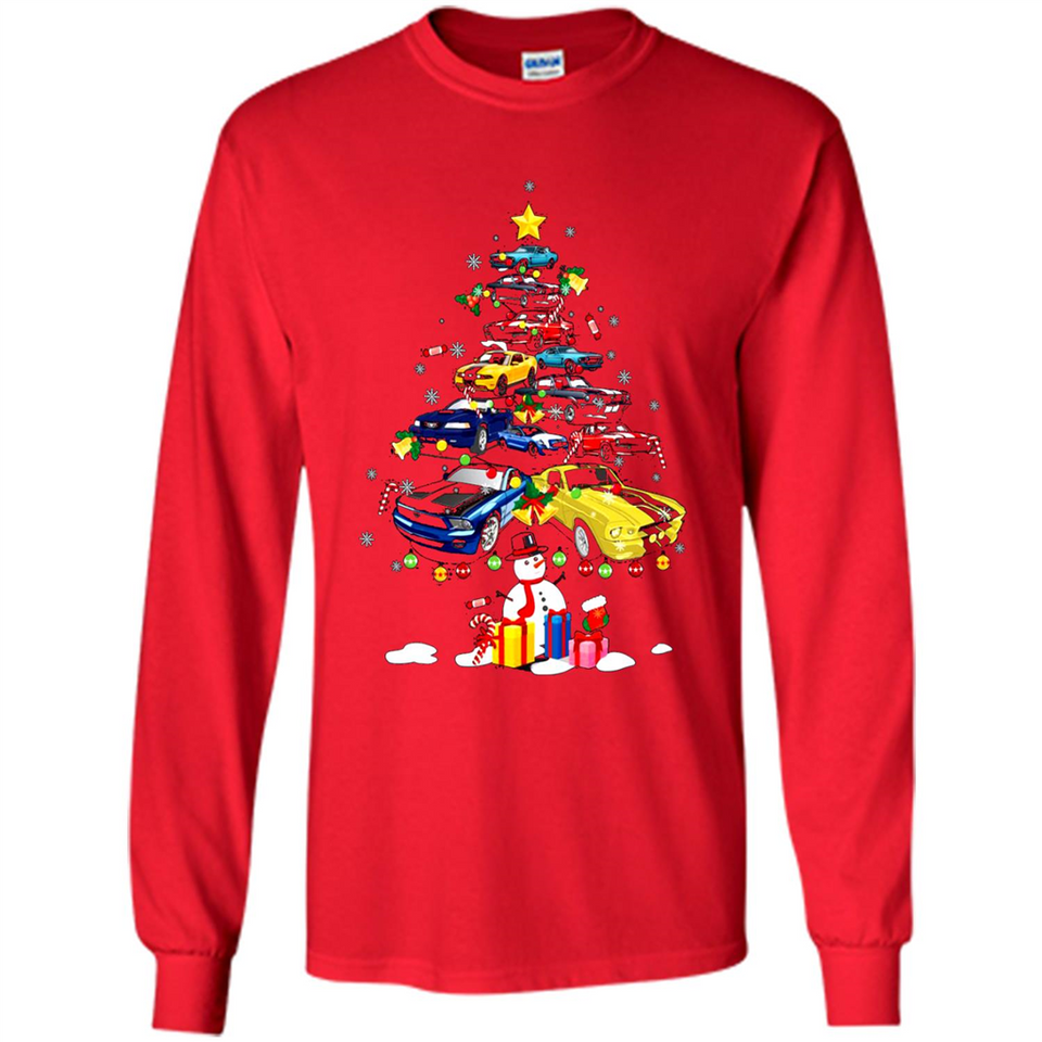 Mustang Tree Christmas Sweatshirt PINGPONG