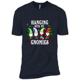 Christmas Garden Gnome Hanging With My Gnomies Shirt Sweater - Premium Short Sleeve T-Shirt