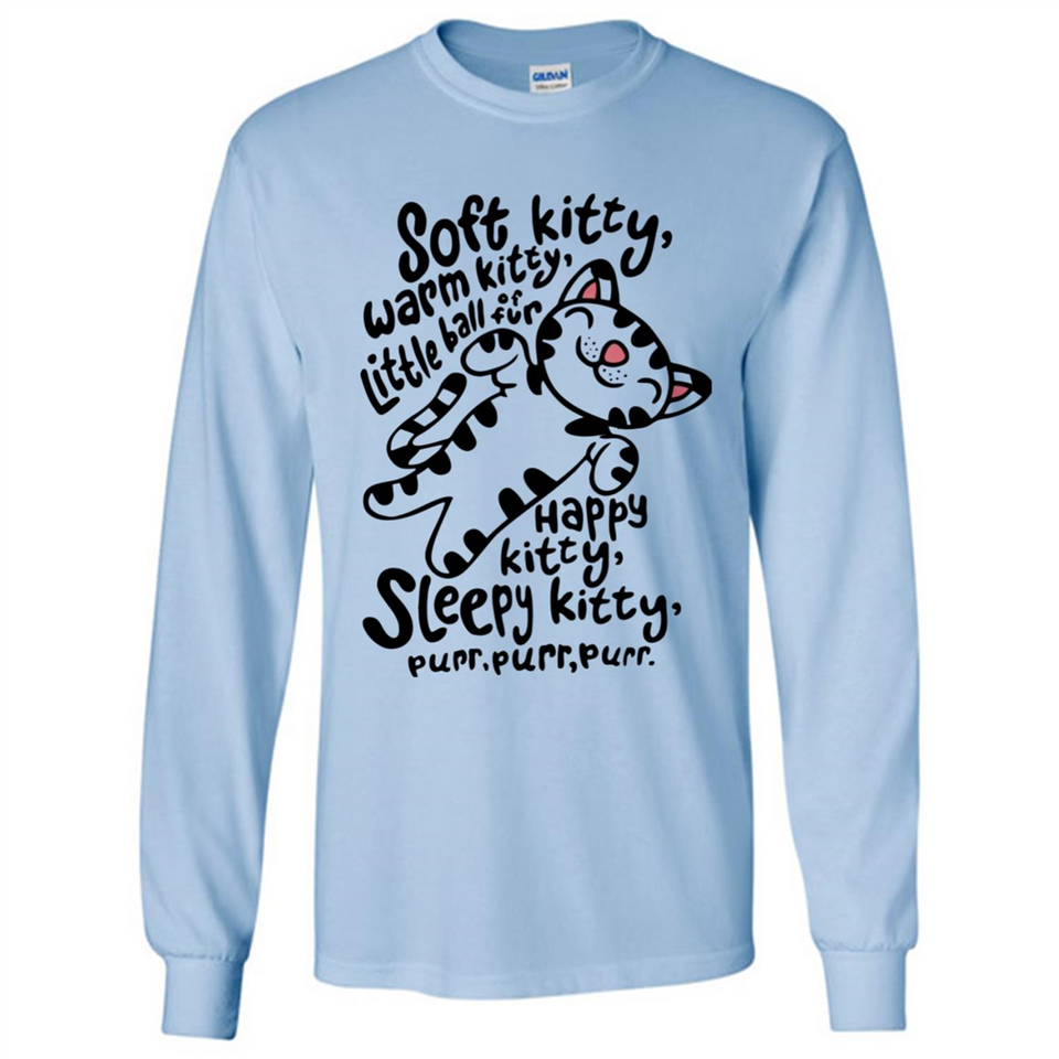 Soft kitty warm kitty little ball of fur - Long Sleeve T-Shirt