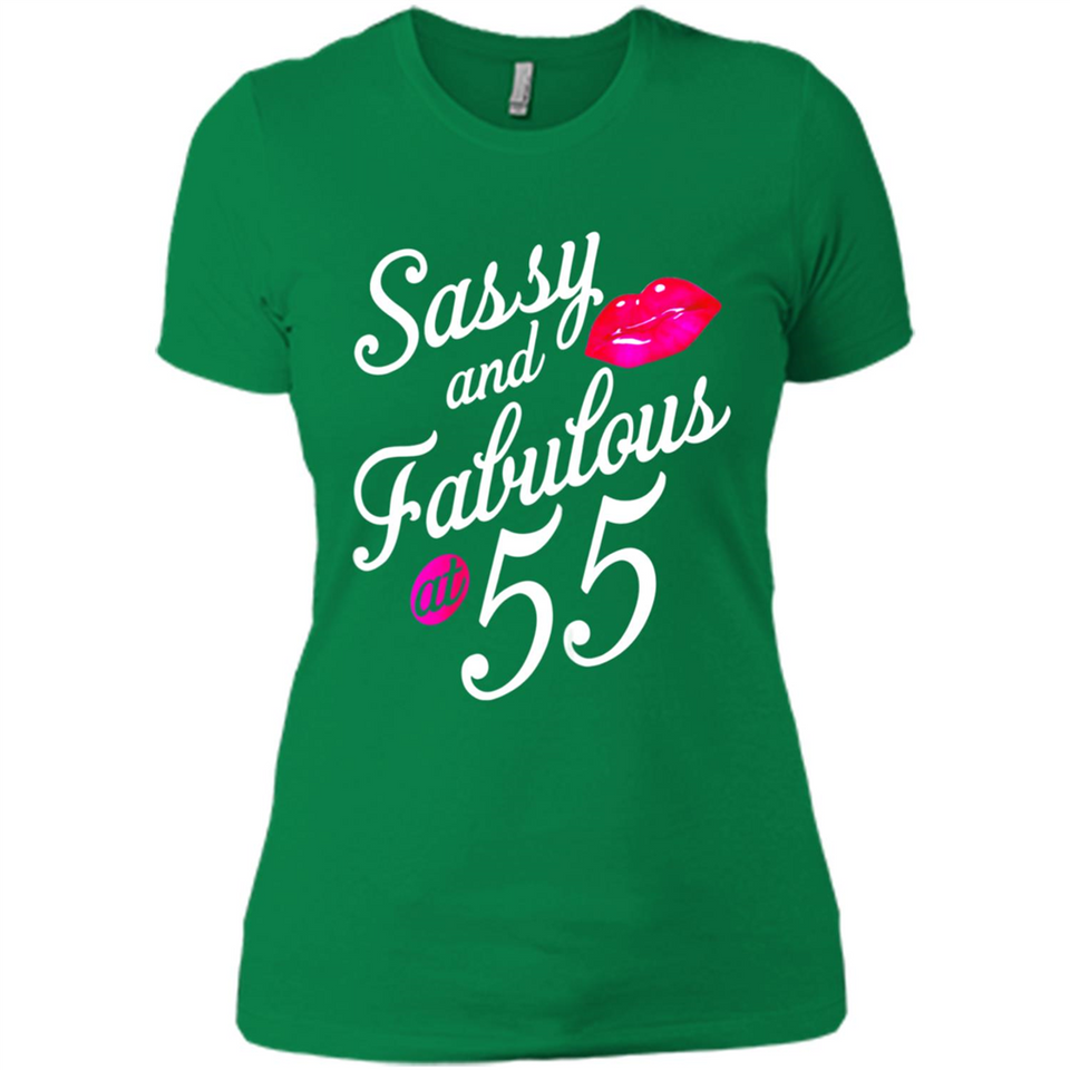 Sassy and Fabulous at 55 - 55th Birthday - Ladies' Boyfriend T-Shirt