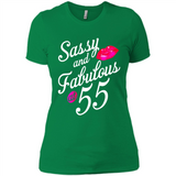 Sassy and Fabulous at 55 - 55th Birthday - Ladies' Boyfriend T-Shirt
