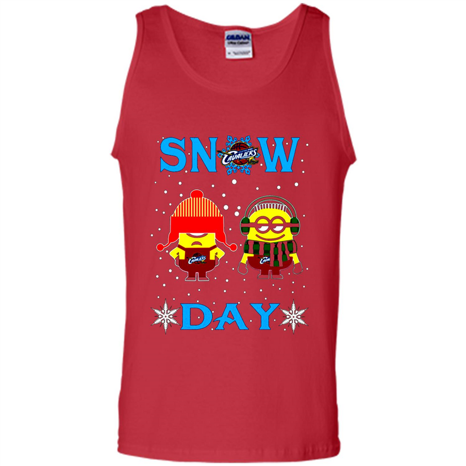 Snow Day Shirt For Cleveland Cavaliers Vs Minion Fans pingpong