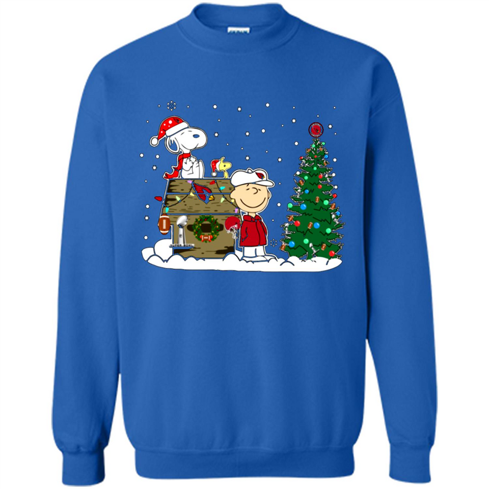Arizona Cardinals Snoopy The Peanuts Movie Christmas Football Super Bowl pingpong - Sweatshirt