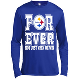 Pittsburgh Steelers Forever For ever not just when we win - Canvas Long Sleeve T-Shirt