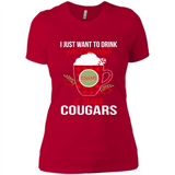 I Just Want To Drink Hot Chocolate & Watch Washington State Cougars Ugly Christmas Sweater PINGPONG