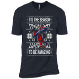 Marvel Spider Man Tis The Season To Be Amazing Ugly Christmas Mug PINGPONG - Premium Short Sleeve T-Shirt