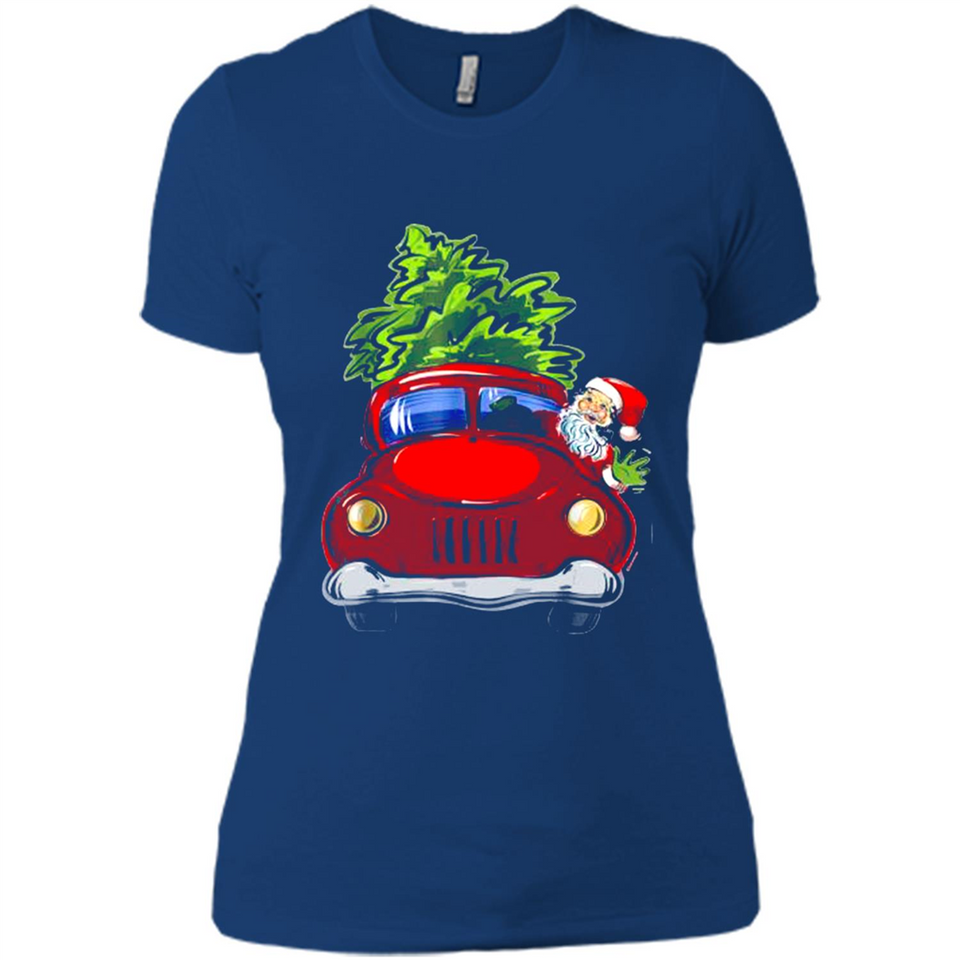 Vintage Santa red Truck Christmas Tree PINGPONG