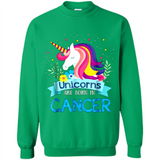 Unicorns are born in Cancer Birthday Rainbow Gift Custom Ultra Cotton