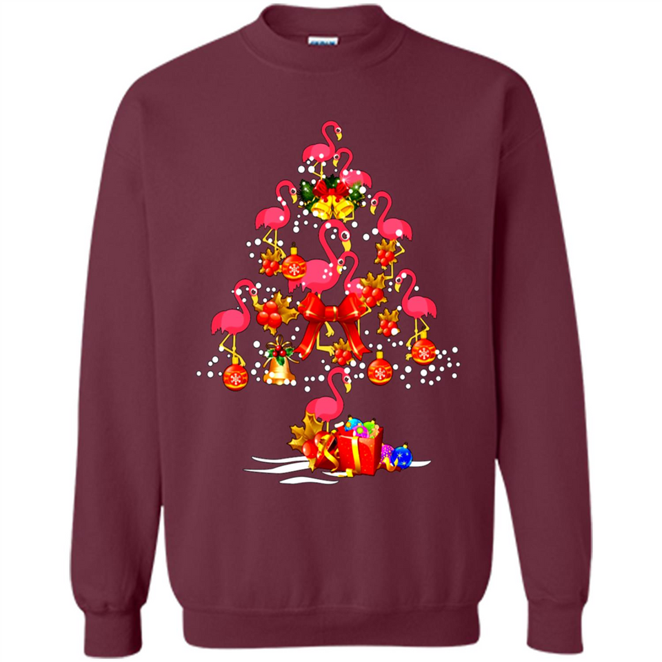 Flamingo Christmas Tree Merry Christmas Flamingo PING PONG