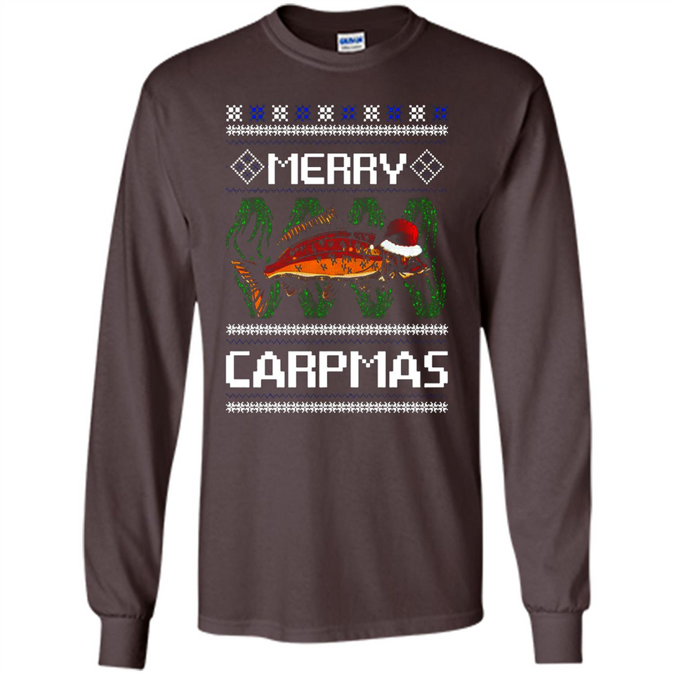 Santa Claus Carpmas Merry Carpmas Christmas Sweater PINGPONG - Long Sleeve T-Shirt