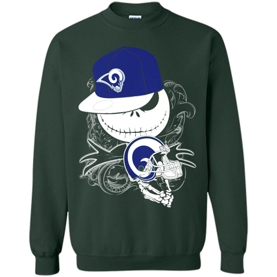 Jack Skellington The Nightmare Before Christmas-Rams Football - Sweatshirt