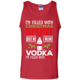 Christmas Gift Shirt Christmas Spirit Vodka Santa - Tank Top
