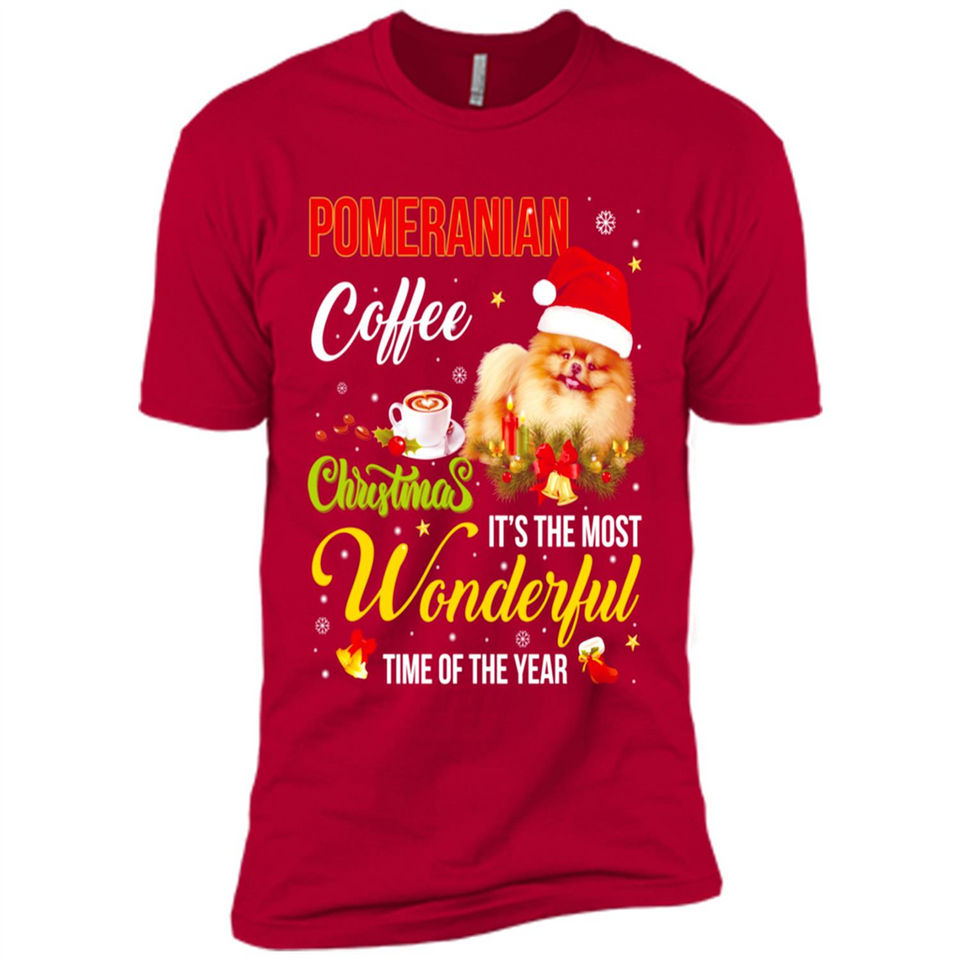 Pomeranian Coffee Wonderful Christmas