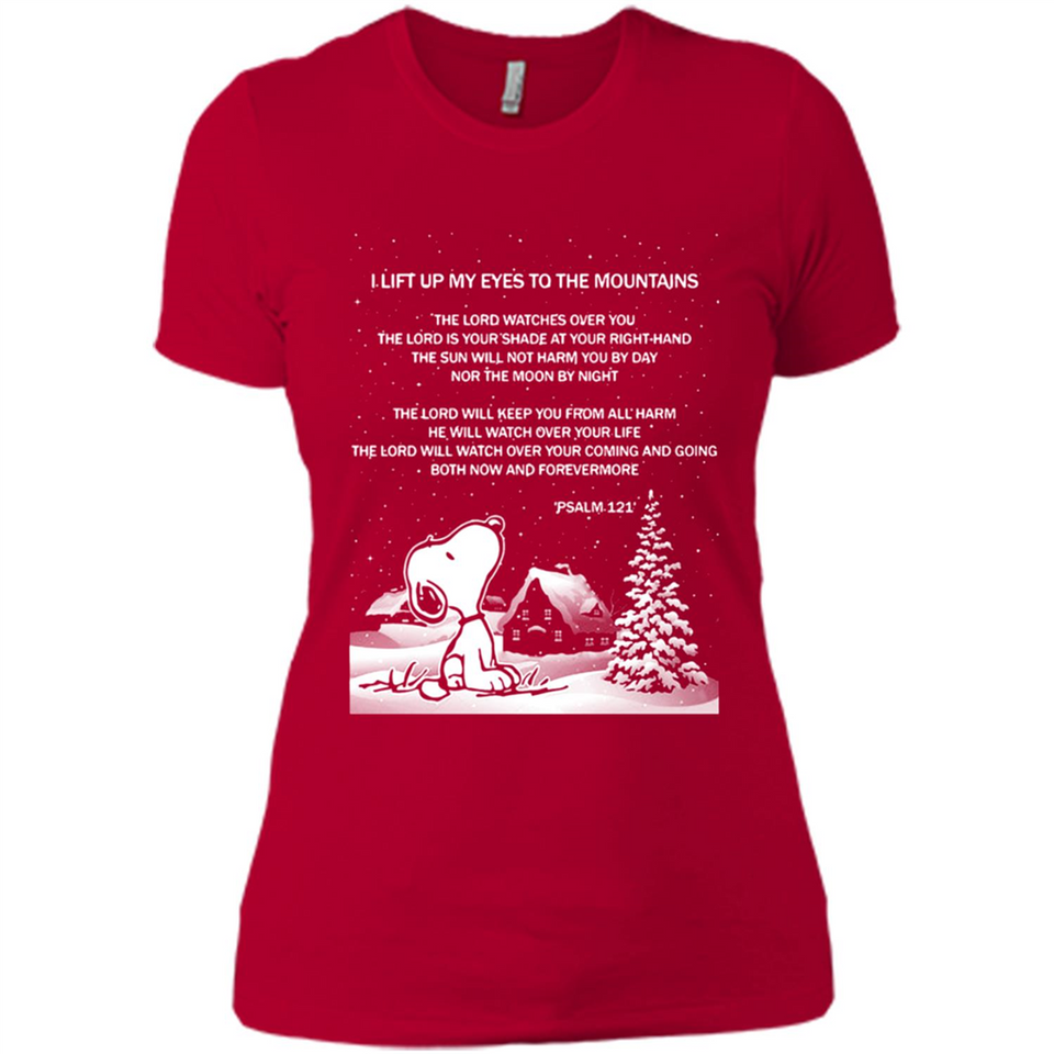 Snoopy Ugly Christmas - Ladies' Boyfriend T-Shirt