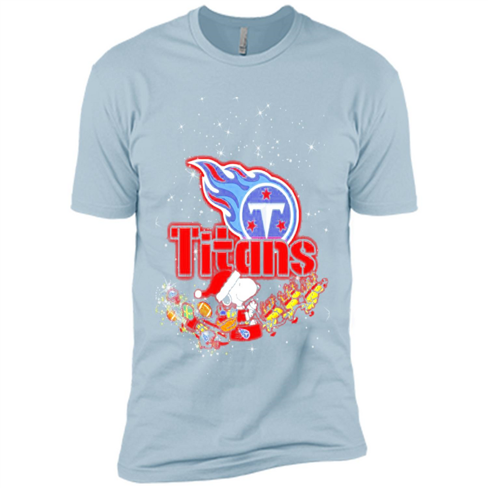 Snoopy Christmas Tennessee Titans - Premium Short Sleeve T-Shirt