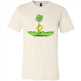 Snoopy Woodstock Shamrock - Canvas Unisex T-Shirt