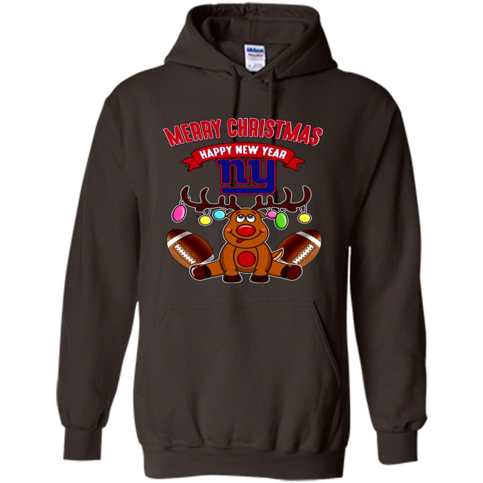 New York Giants NFL Reindeer Funny Merry Christmas And Happy New Year