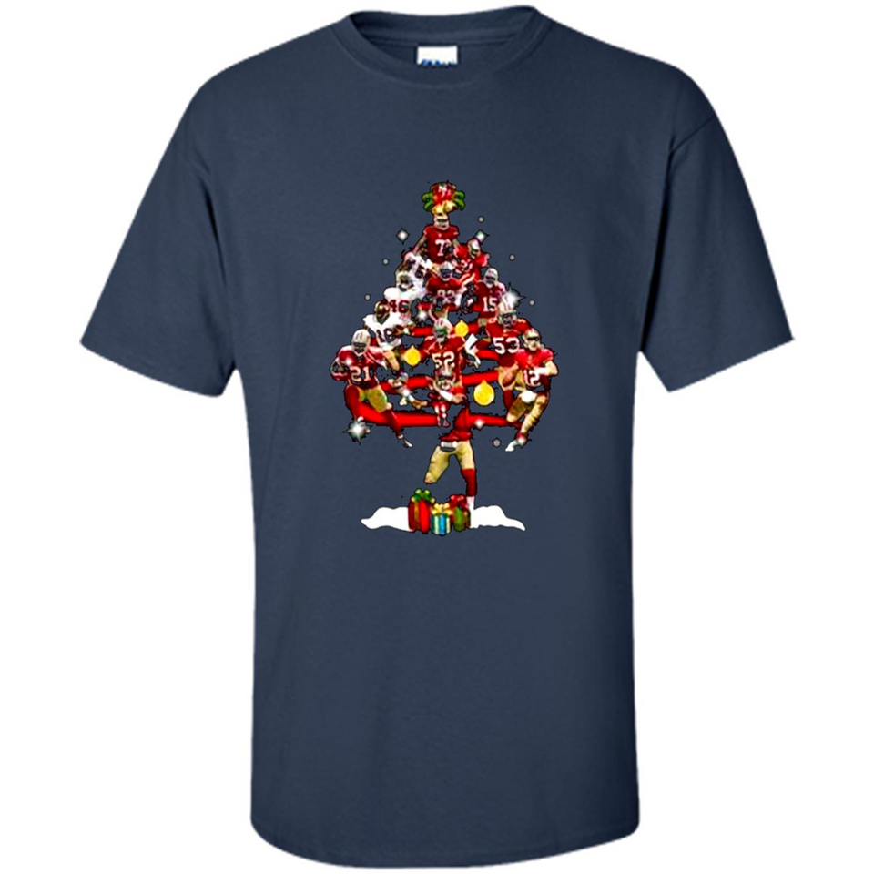 San Francisco 49ers Players Christmas Tree PINGPONG