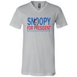 Snoopy for President - Canvas Unisex V-Neck