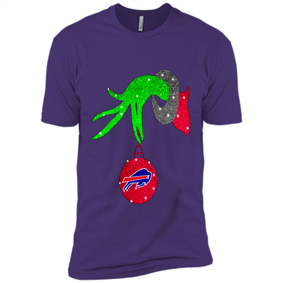 GRINCH HAND HOLDING BUFFALO BILLS GLITTER CHRISTMAS PINGPONG