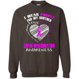 I Wear Purple For My Brother Chiari Malformation - Sweatshirt