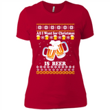 All I want for Christmas is Beer sweater - Ladies' Boyfriend T-Shirt