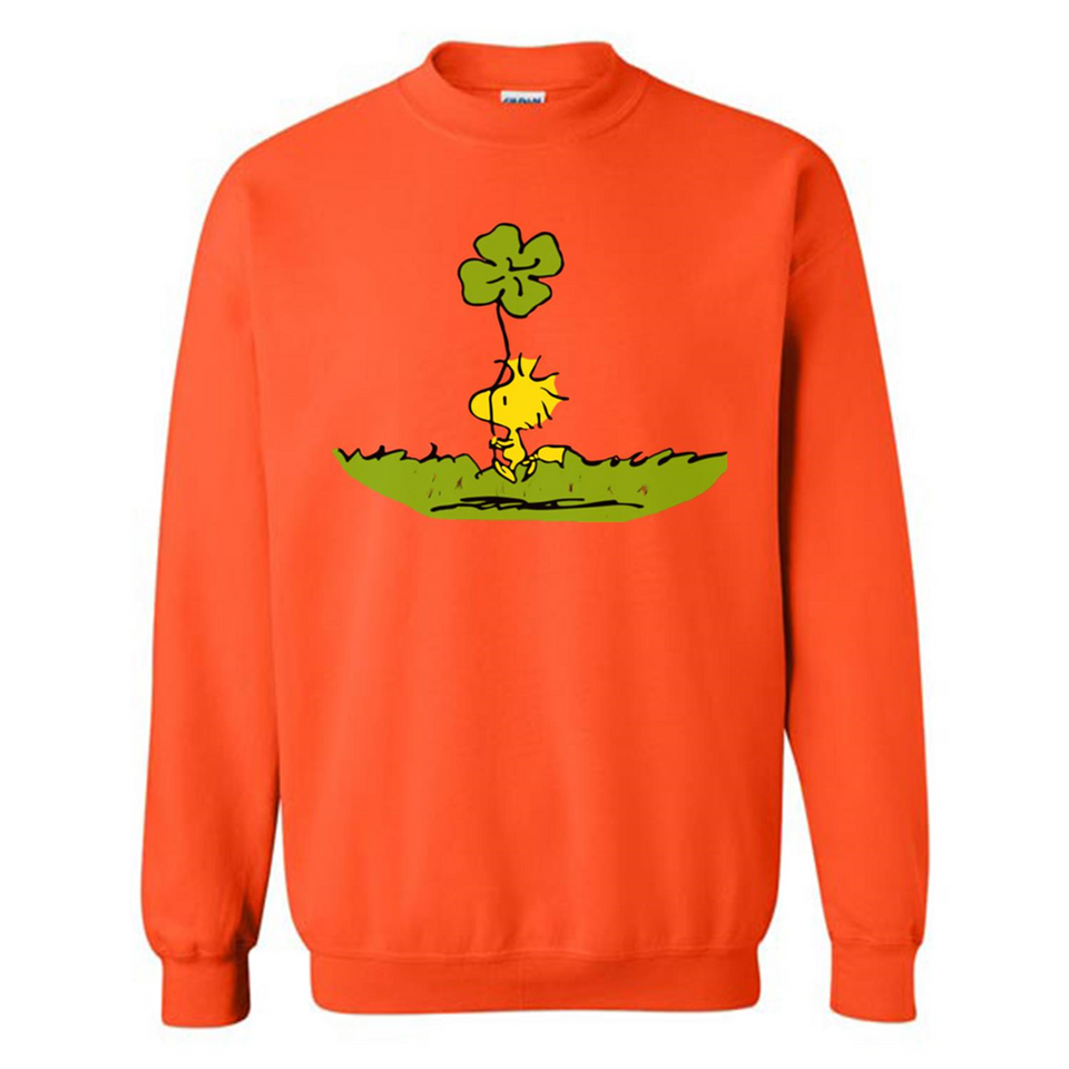 Snoopy Woodstock Shamrock - Sweatshirt