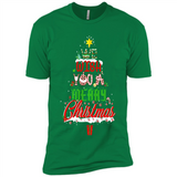 We Wish You A Merry Christmas Funny Pine Gift Sleeve - Premium Short Sleeve T-Shirt