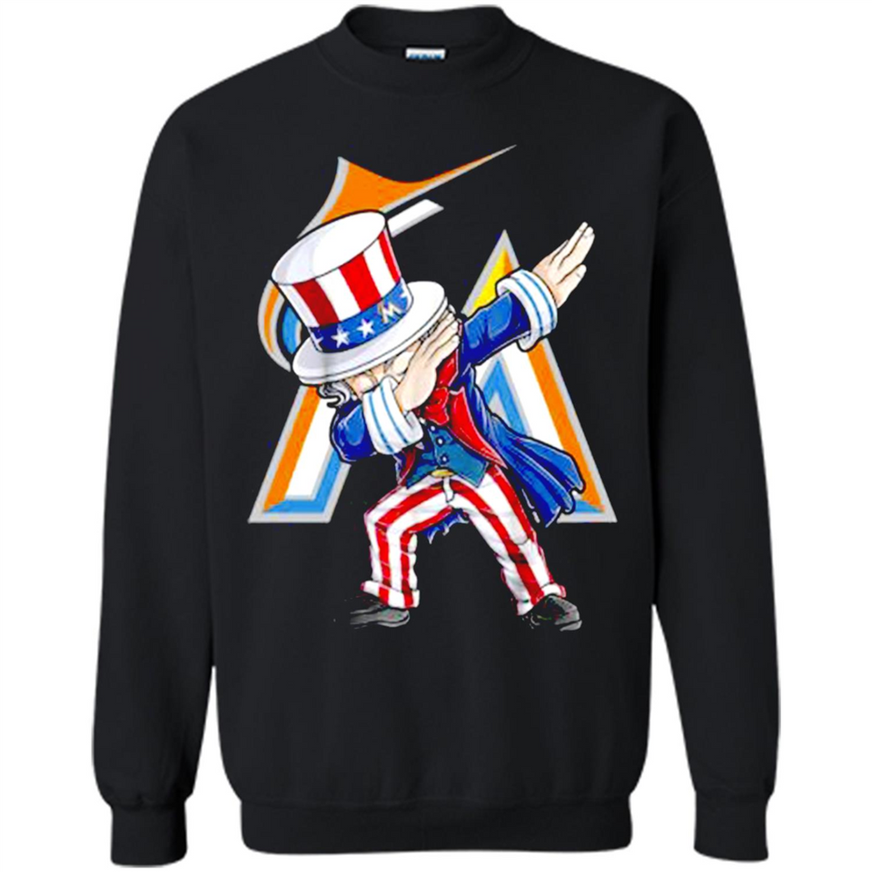 MLB MIAMI MARLINS UNCLE SAM DABBING INDEPENDENCE DAY