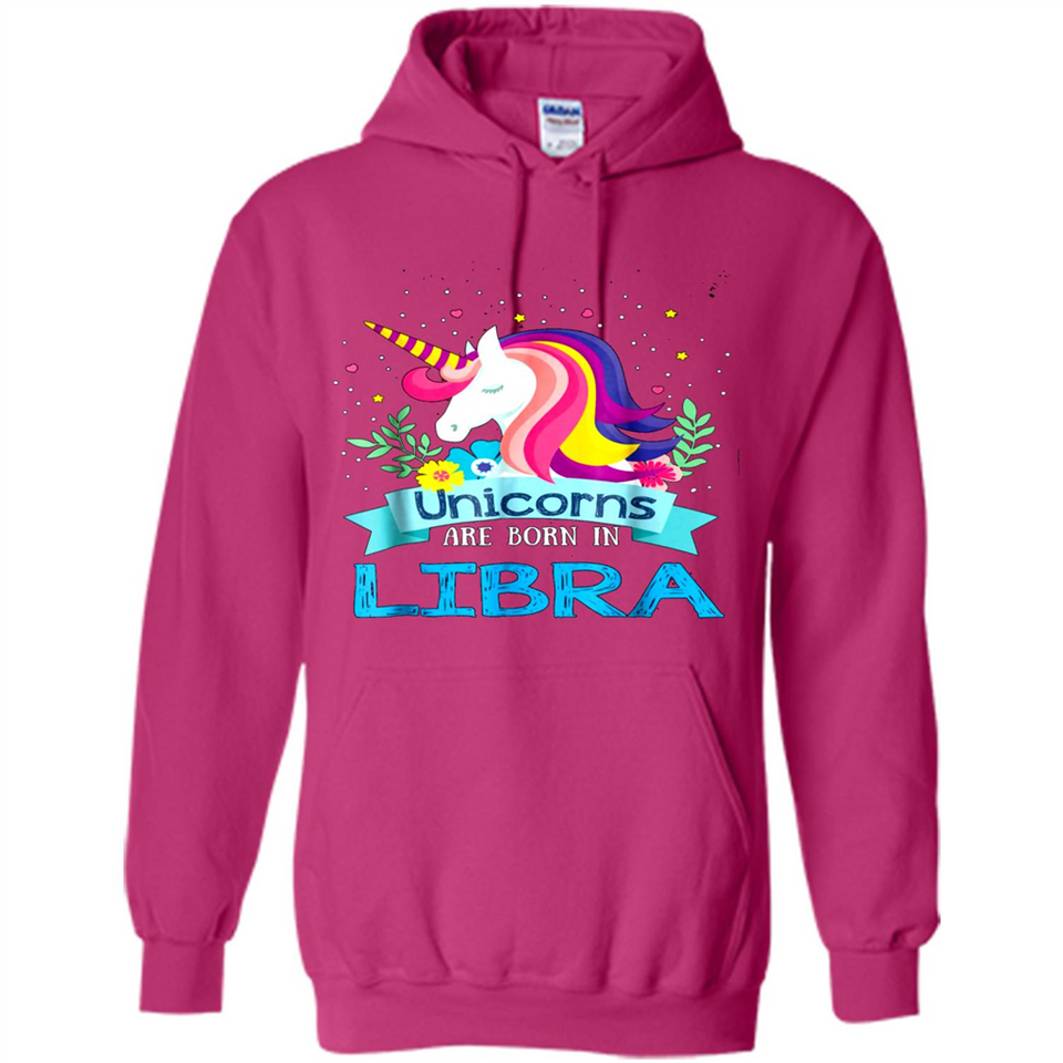 Unicorns are born in Libra Birthday Rainbow Gift Ladies Custom
