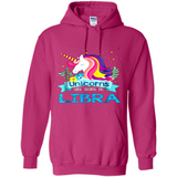 Unicorns are born in Libra Birthday Rainbow Gift Ladies Custom
