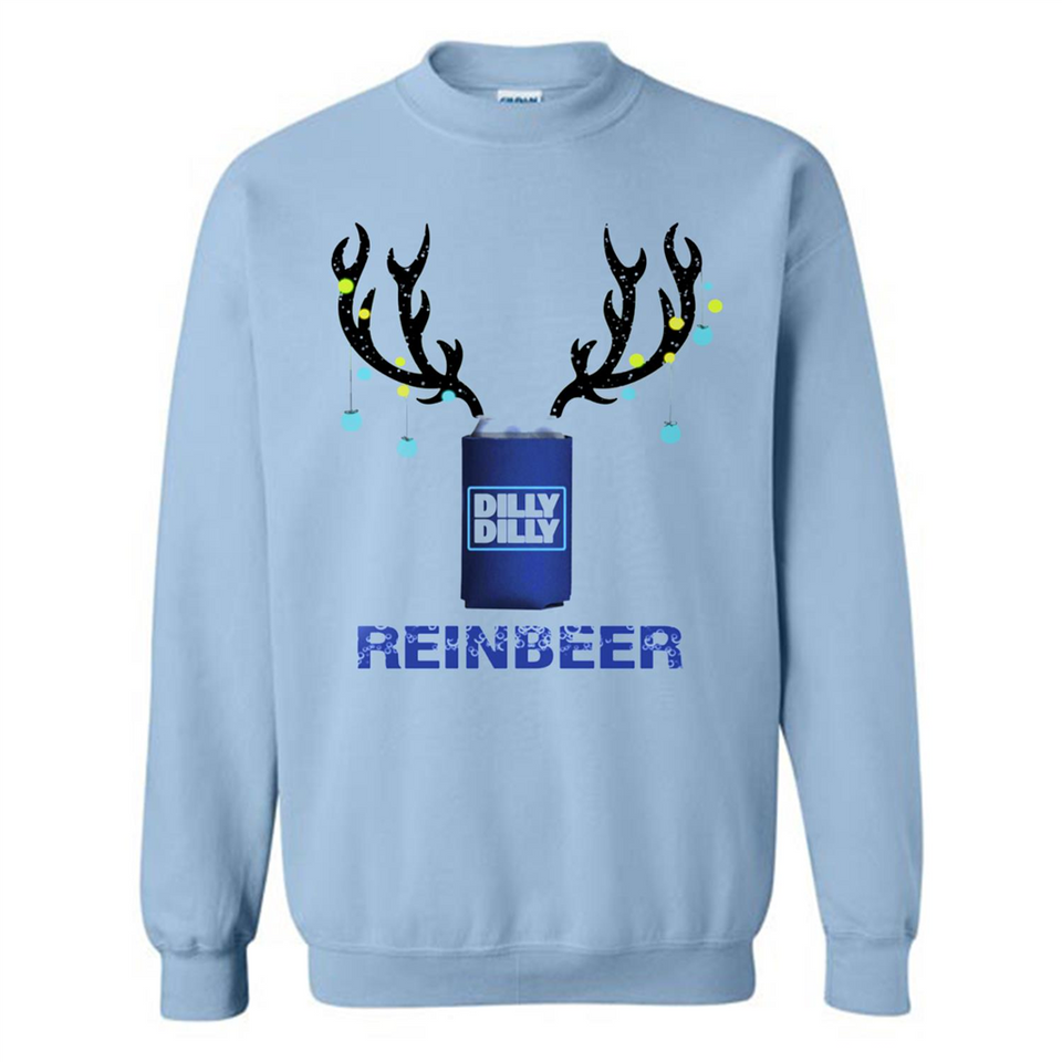 Dilly Dilly Reinbeer Funny Beer Reindeer Christmas Sporty - Sweatshirt