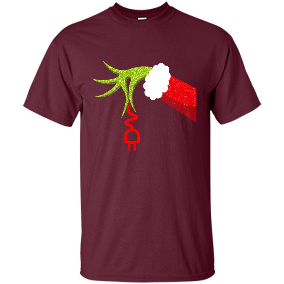Funny Grinch Hand Holding Electrician Ornament Christmas PING PONG
